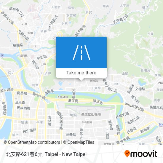 北安路621巷6弄地圖