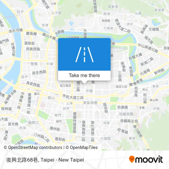 復興北路68巷地圖