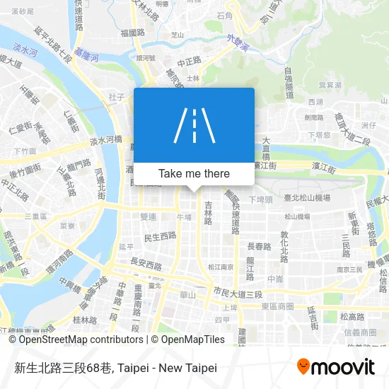 新生北路三段68巷地圖