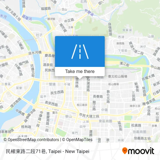 民權東路二段71巷地圖