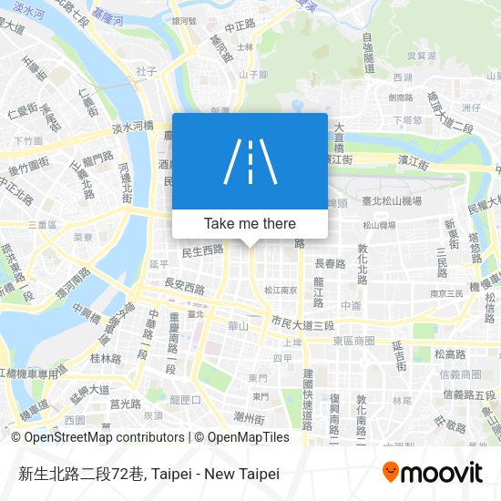新生北路二段72巷地圖