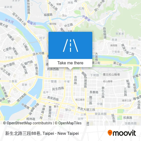 新生北路三段88巷地圖
