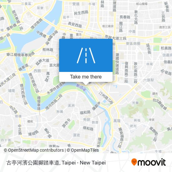 古亭河濱公園腳踏車道 map