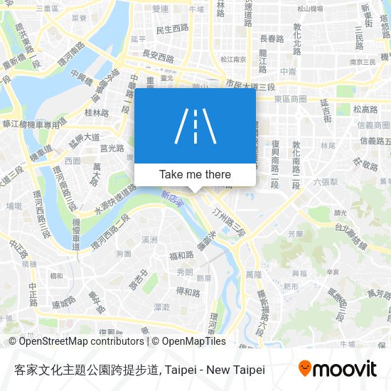 客家文化主題公園跨提步道 map