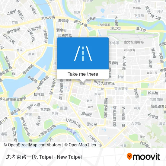 忠孝東路一段地圖
