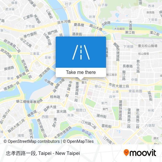 忠孝西路一段地圖