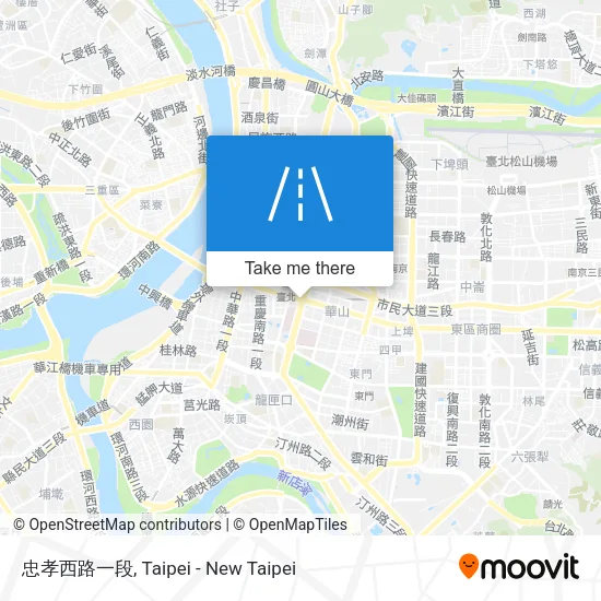 忠孝西路一段 map