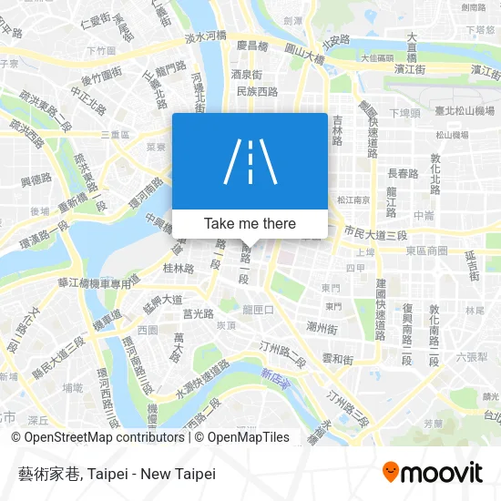 藝術家巷 map