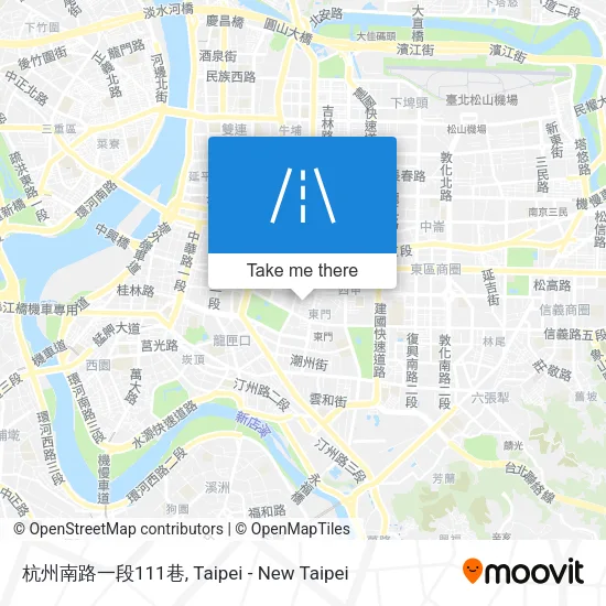 杭州南路一段111巷地圖