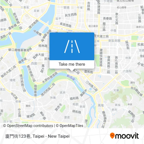 廈門街123巷地圖