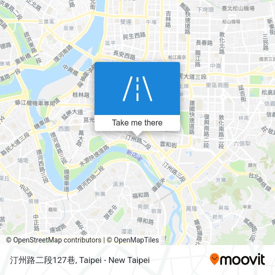 汀州路二段127巷地圖