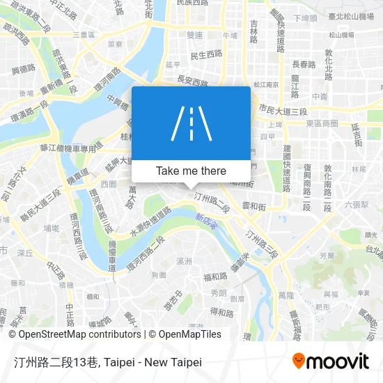 汀州路二段13巷地圖