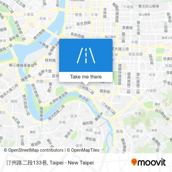 汀州路二段133巷地圖