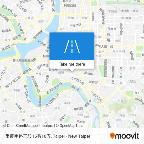 重慶南路三段15巷18弄地圖