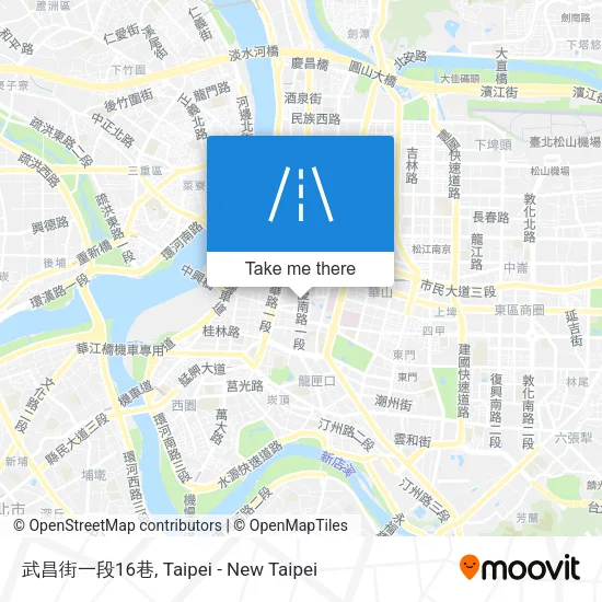 武昌街一段16巷地圖