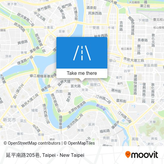 延平南路205巷地圖