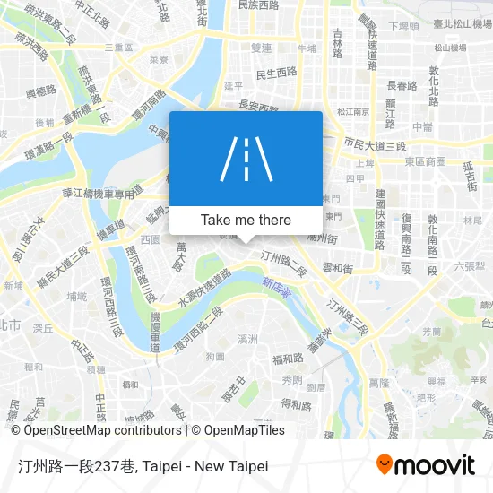 汀州路一段237巷地圖