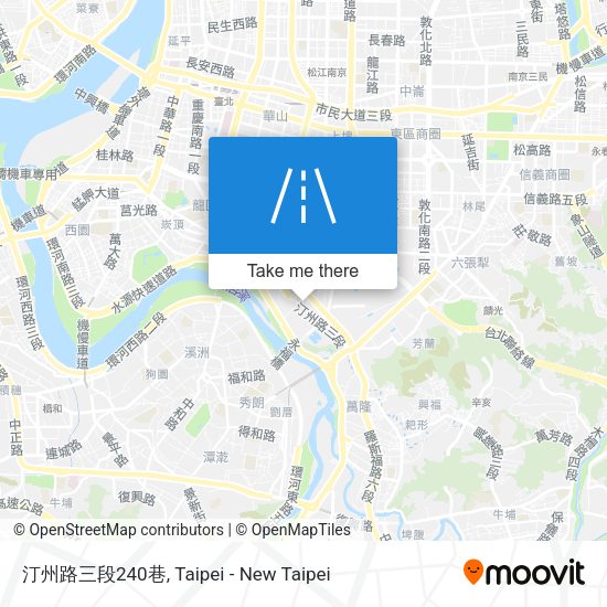 汀州路三段240巷地圖