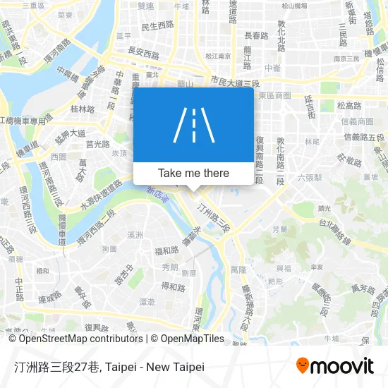 汀洲路三段27巷地圖