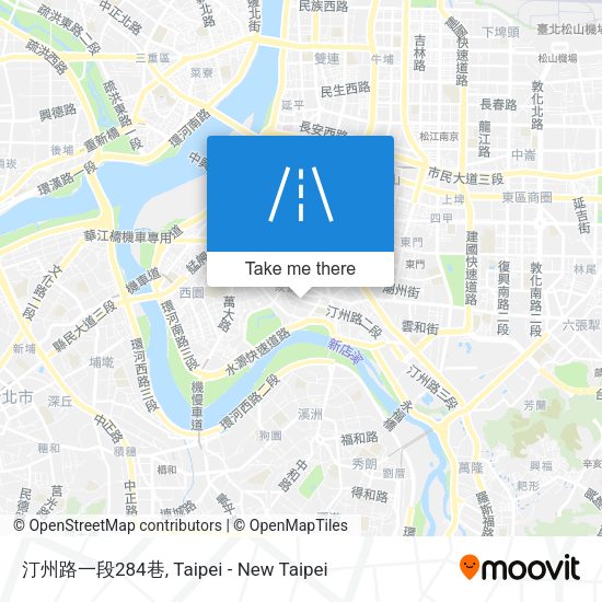 汀州路一段284巷地圖