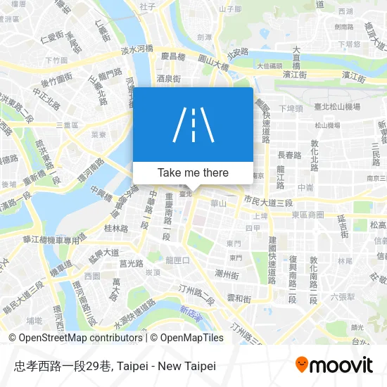 忠孝西路一段29巷地圖