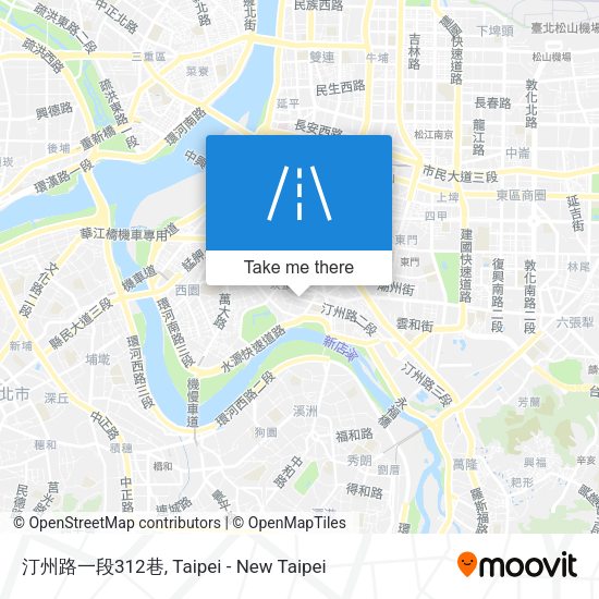 汀州路一段312巷地圖