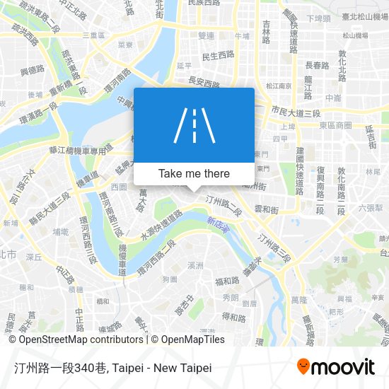 汀州路一段340巷地圖