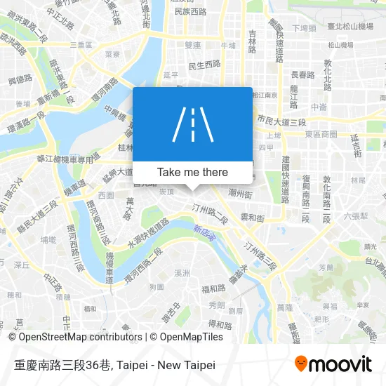 重慶南路三段36巷地圖