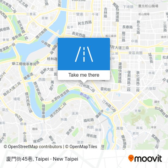 廈門街45巷地圖