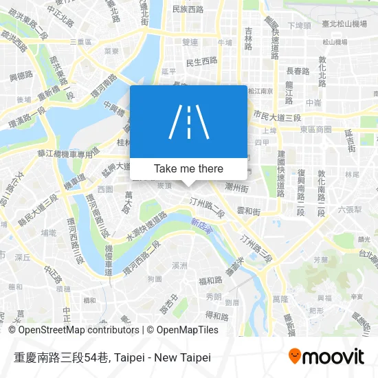 重慶南路三段54巷地圖