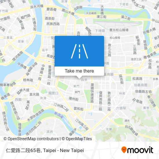 仁愛路二段65巷地圖