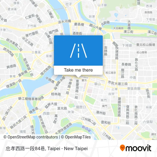忠孝西路一段84巷地圖