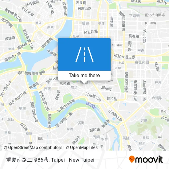 重慶南路二段86巷地圖