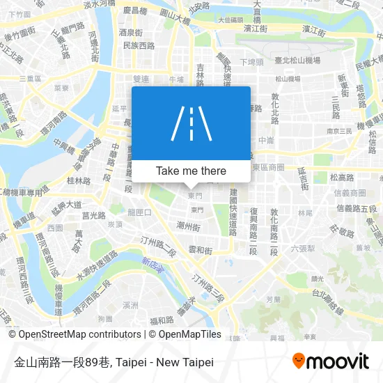 金山南路一段89巷地圖