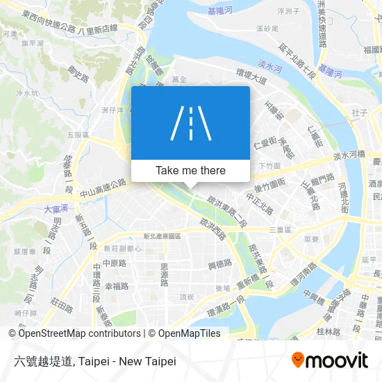 六號越堤道 map