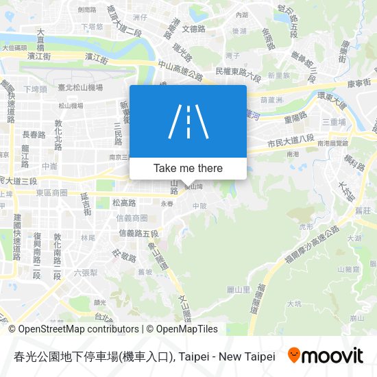 春光公園地下停車場(機車入口) map