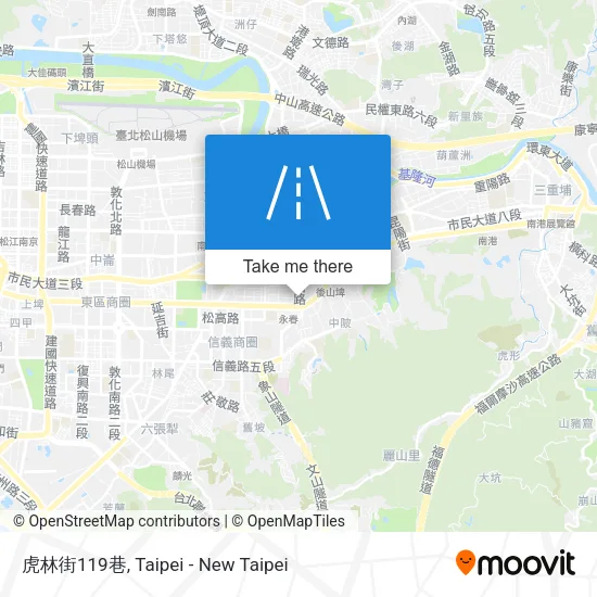 虎林街119巷地圖