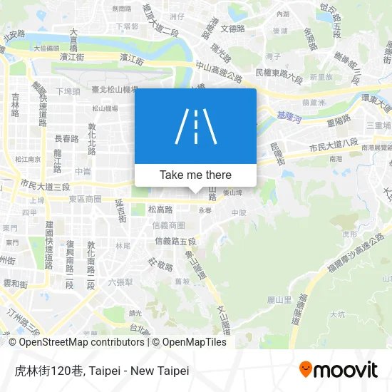 虎林街120巷地圖