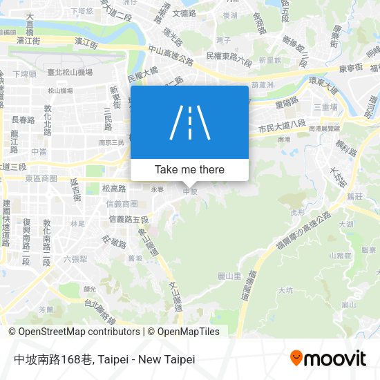 中坡南路168巷地圖
