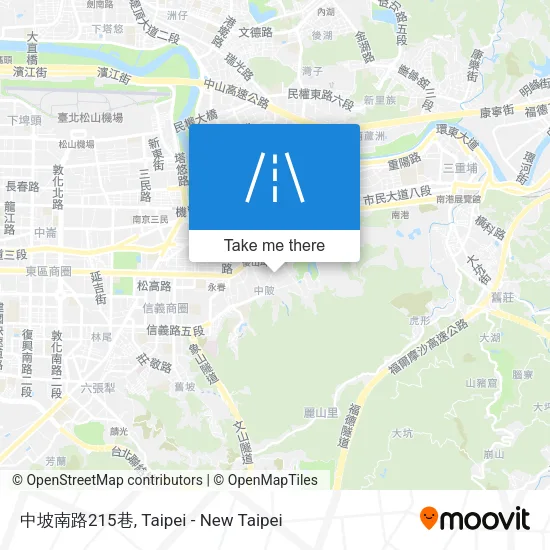 中坡南路215巷地圖