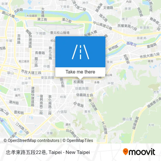 忠孝東路五段22巷地圖