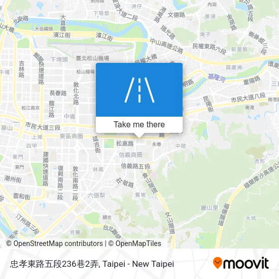 忠孝東路五段236巷2弄地圖