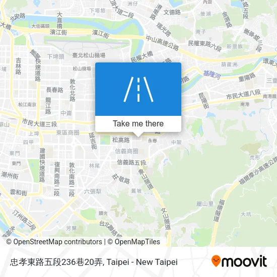 忠孝東路五段236巷20弄地圖
