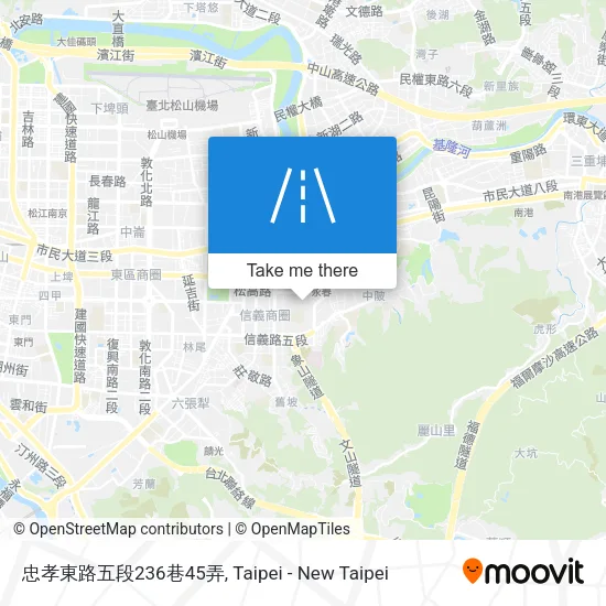 忠孝東路五段236巷45弄地圖