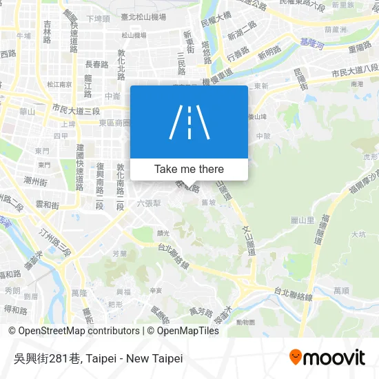 吳興街281巷地圖