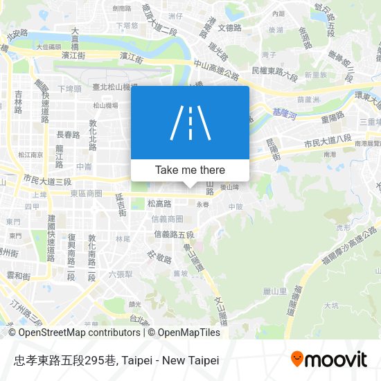 忠孝東路五段295巷 map