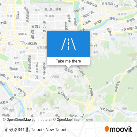 莊敬路341巷地圖