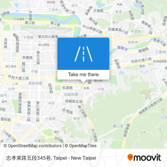 忠孝東路五段345巷地圖