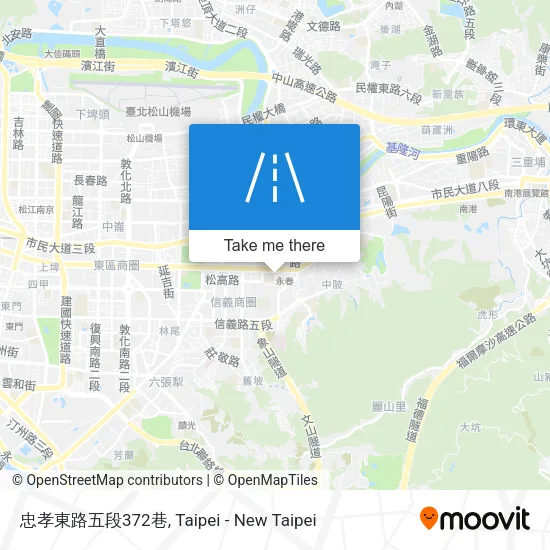 忠孝東路五段372巷地圖
