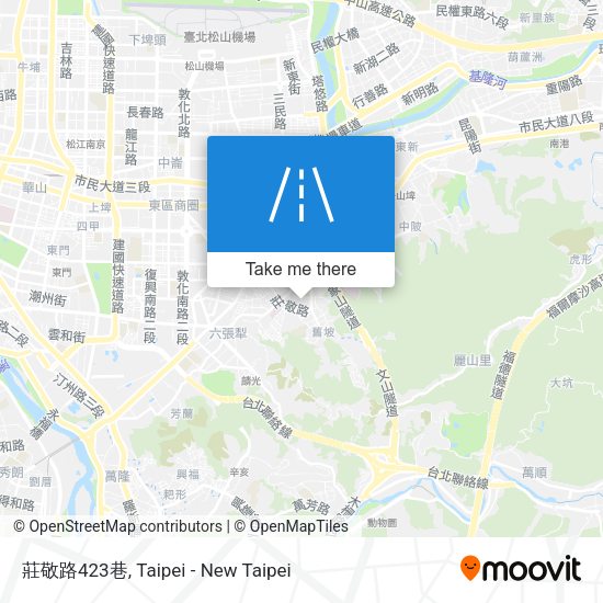 莊敬路423巷地圖